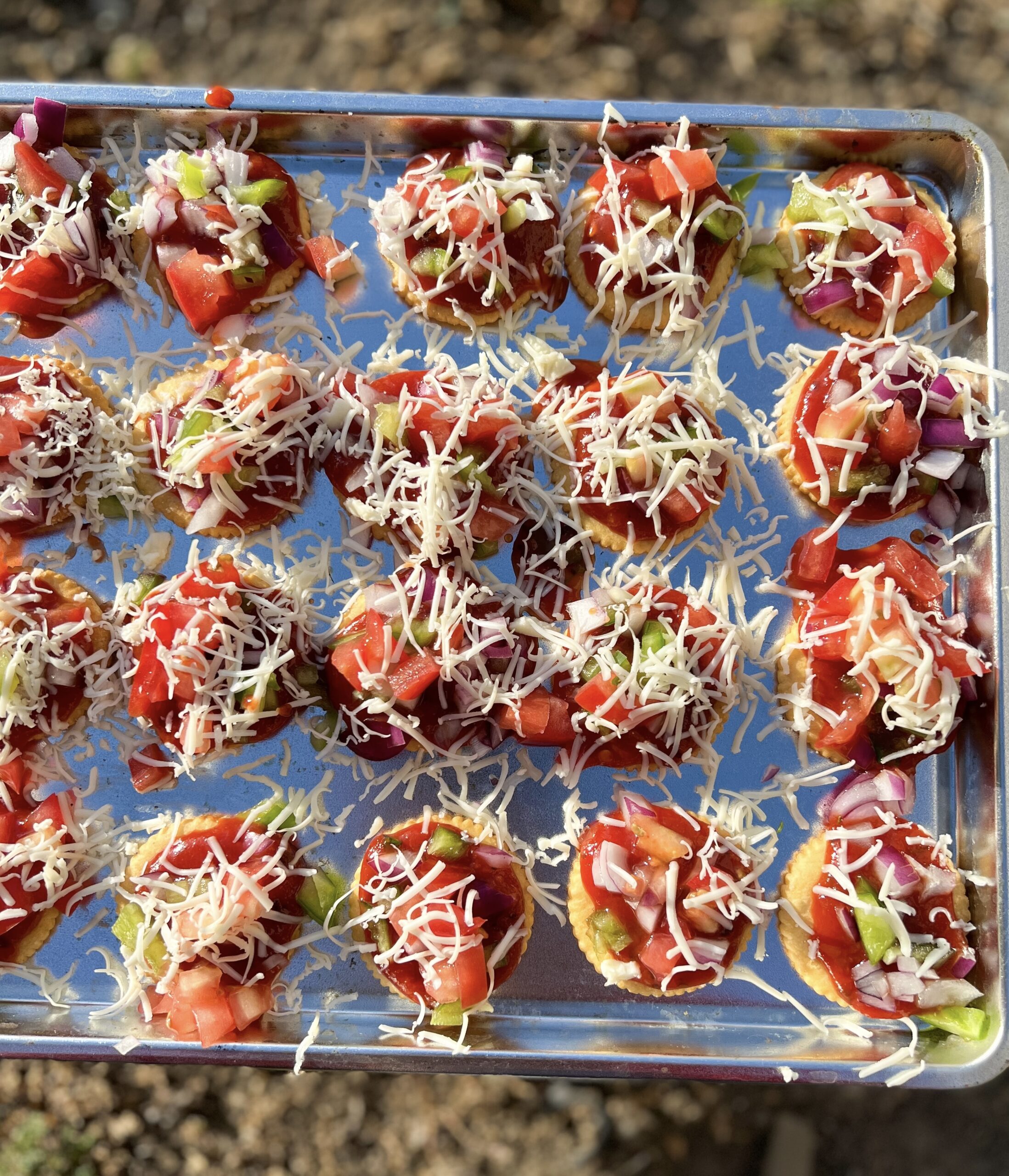 Ritz Crackers Desi Pizza Bites